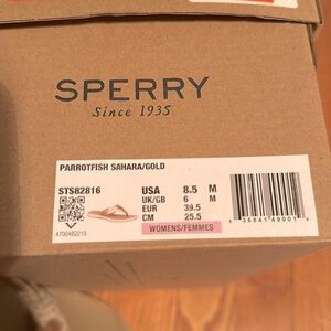 Sperry Parrotfish Sahara/Gold Women’s 8.5
